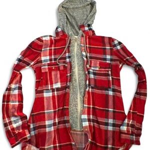 Eye Candy Red and Gray Plaid Jacket